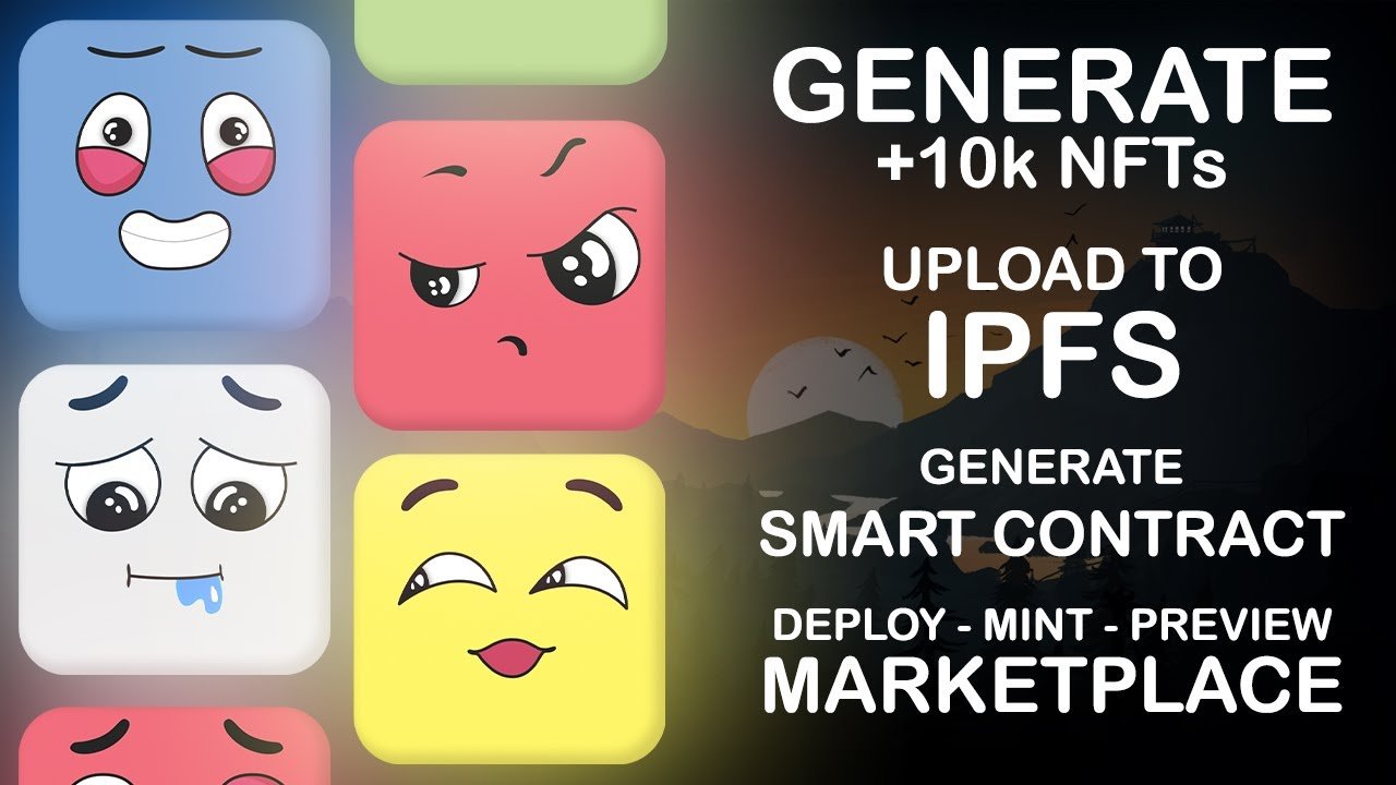 Generate 10K NFTs, Upload to IPFS, Deploy Smart Contract and Mint NFTs | Best NFT Art Generator